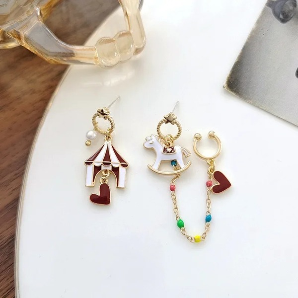 Aretes Asimétricos Parque De Atracciones